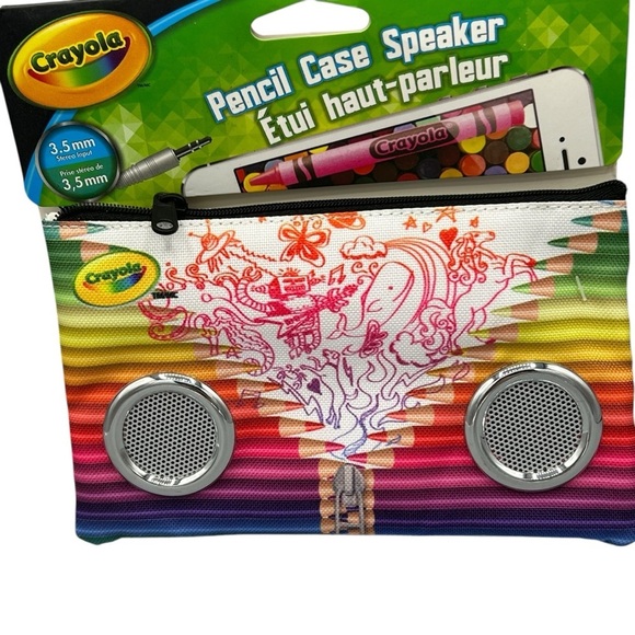 CRAYOLA PENCIL CASE SPEAKER FUN & PORTABLE STORAGE WITH SOUND - Picture 3 of 5